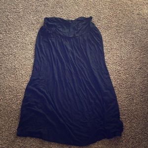 Black maternity maxi skirt